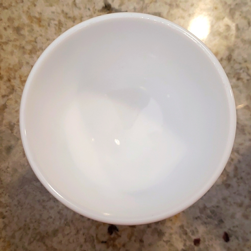 Antique Milk Glass Cup/Sugar Bowl and Creamer - Picture 4 of 12